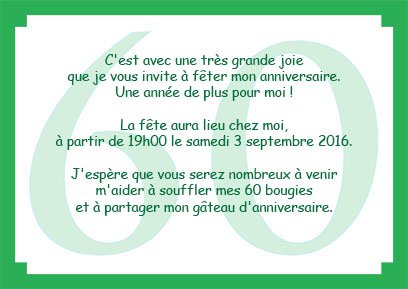 Faire Part Anniversaire 60 Ans T Imprim Faire Part Anniversaire 60 Ans T Imprim