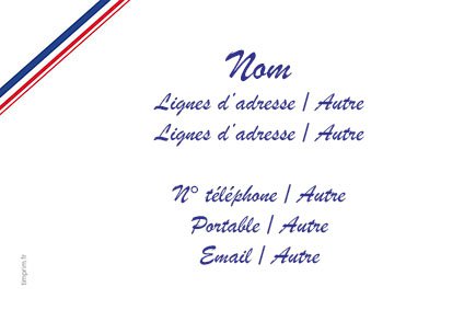 Cartes De Visite Bleu Blanc Rouge T Imprim Cartes De Visite Bleu Blanc Rouge T Imprim