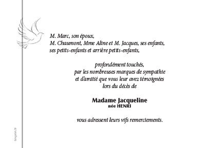 Faire Part Deces Ou Remerciement Fil Colombe Remerciement Deuil T Imprim
